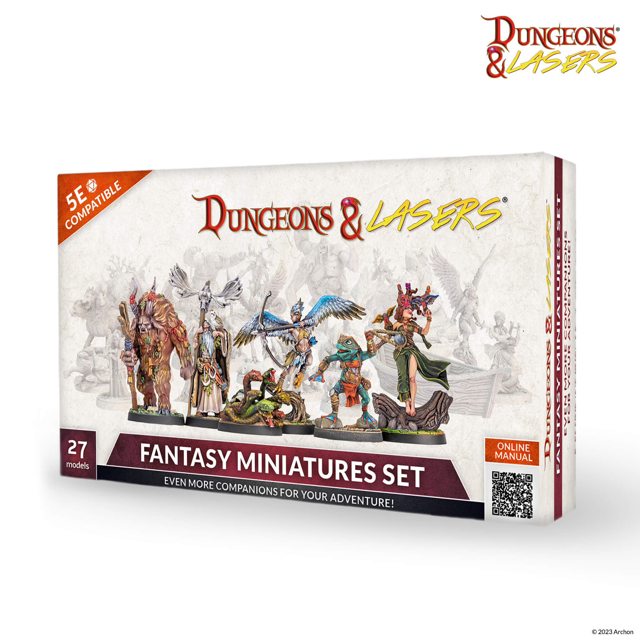 Archon Studio DNL0019 Accessori Per Dungeons & Lasers - Vault 7 | Set Di Pareti E Clip Per Terrain Modulare