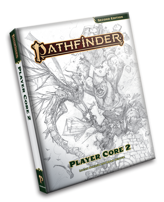 Portada de boceto de Pathfinder RPG Player Core 2