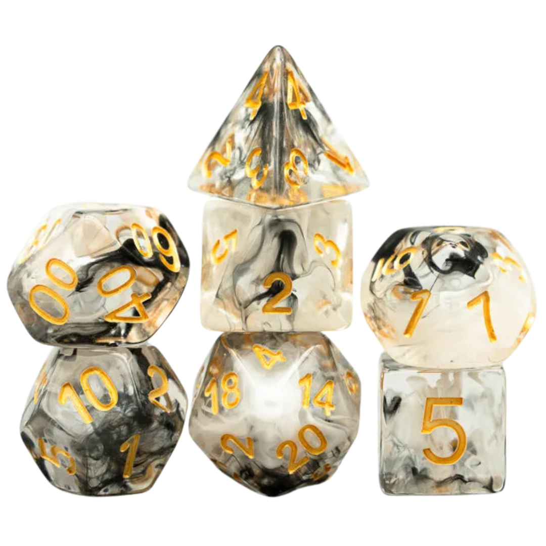 Smoke Swirl Dice Set