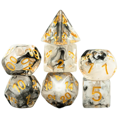 Smoke Swirl Dice Set