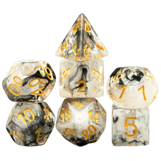 Smoke Swirl Dice Set