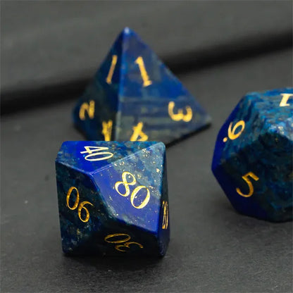 Dice Set Lapis Lazulli