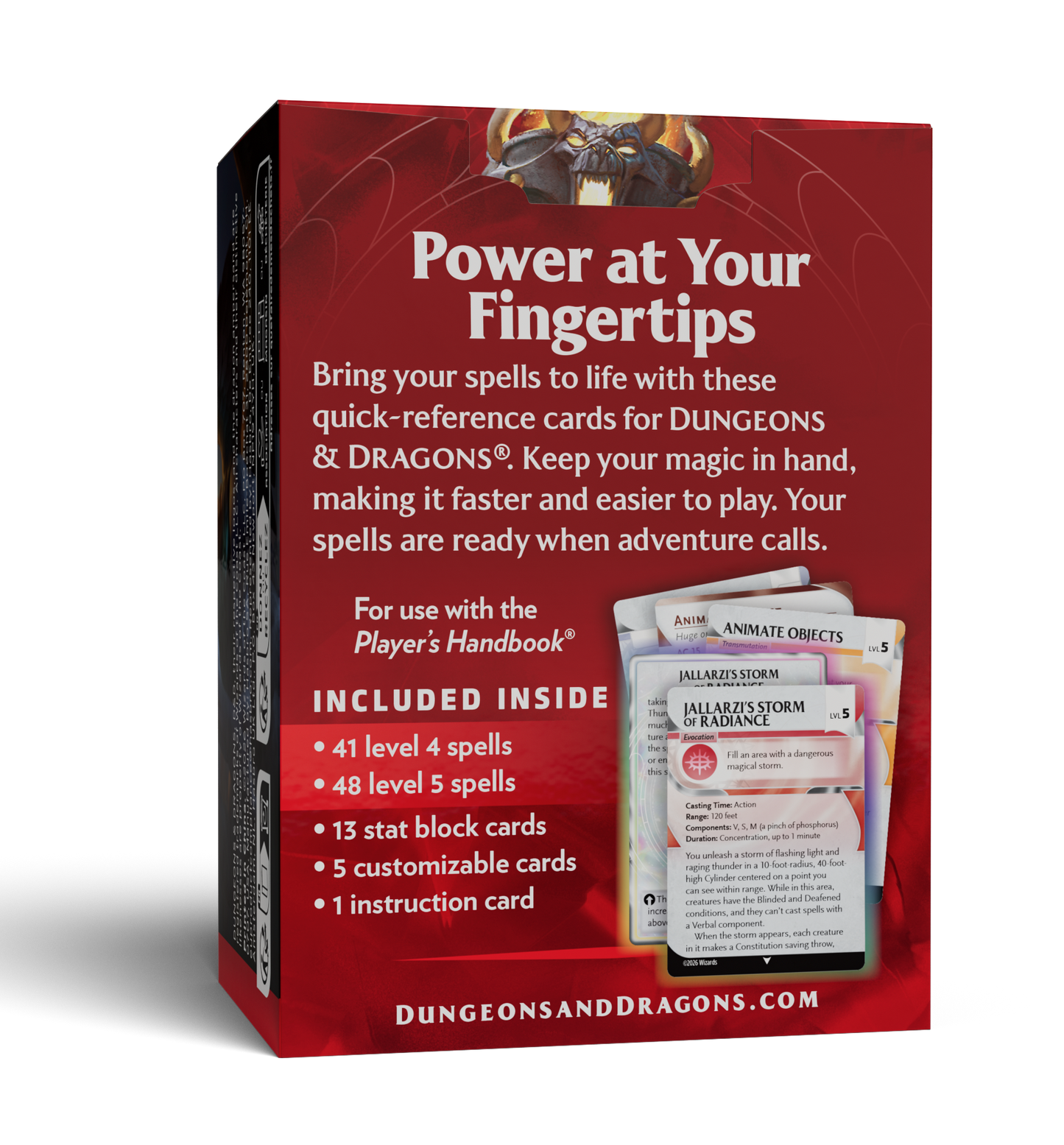 Dungeons & Dragons - Trove Reference Cards - Spells: Levels 4-5