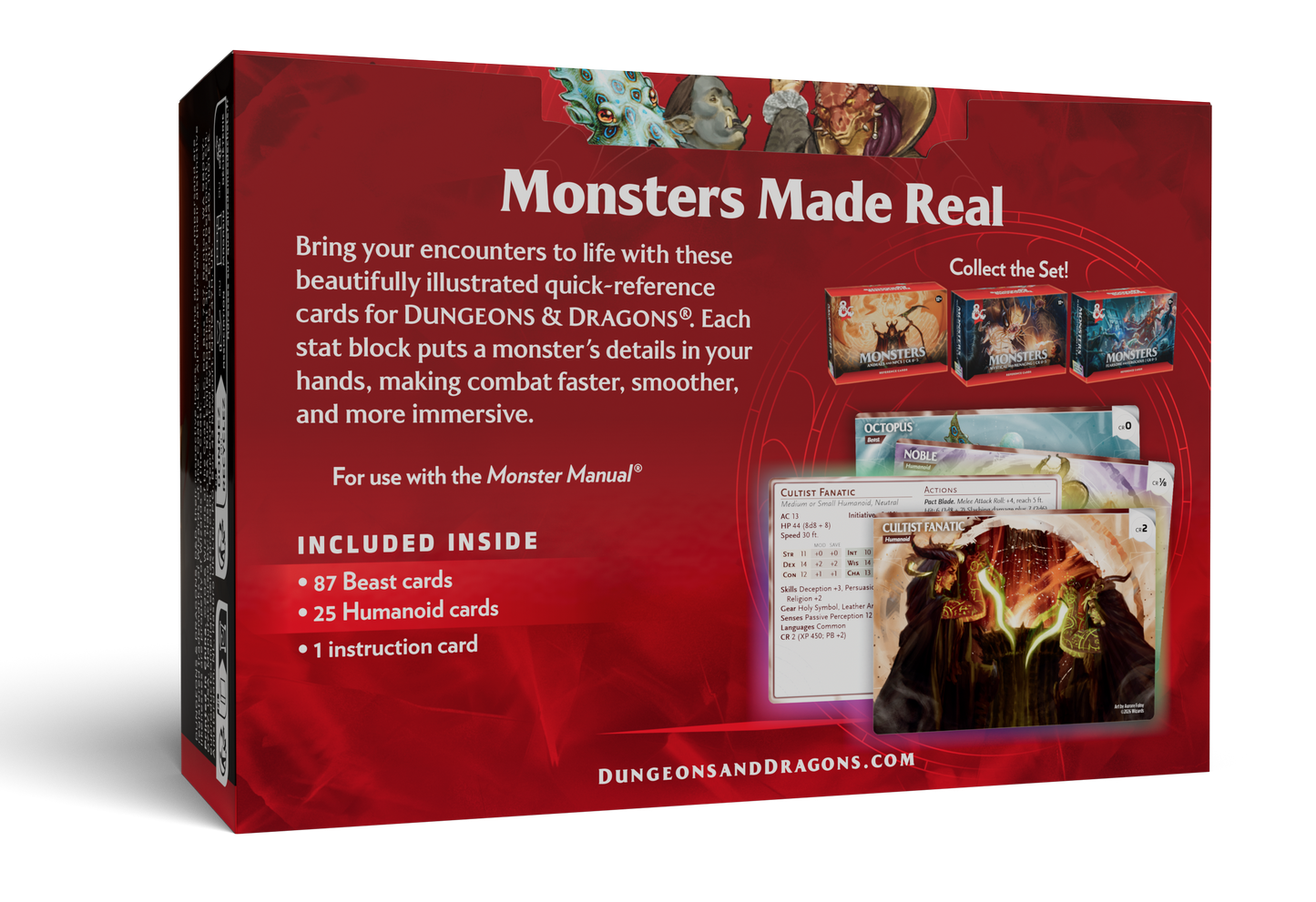 Dungeons & Dragons - Trove Reference Cards - Monsters: Animals and NPCs