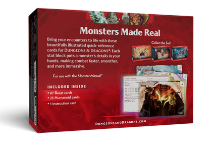 Dungeons & Dragons - Trove Reference Cards - Monsters: Animals and NPCs