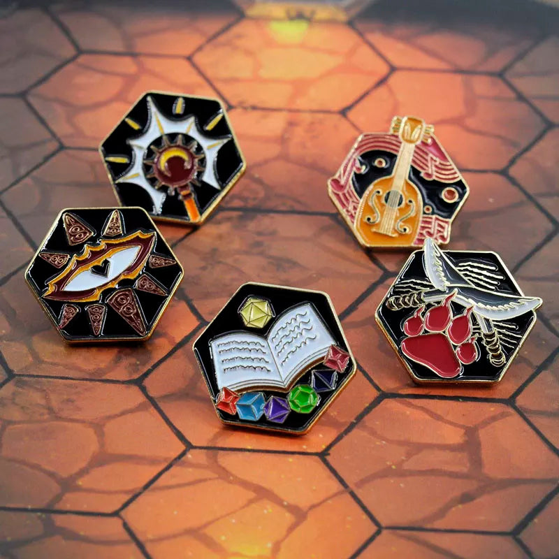 Dungeons and Dragons Character Class Pins