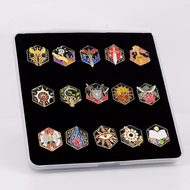 Dungeons and Dragons Character Class Pins